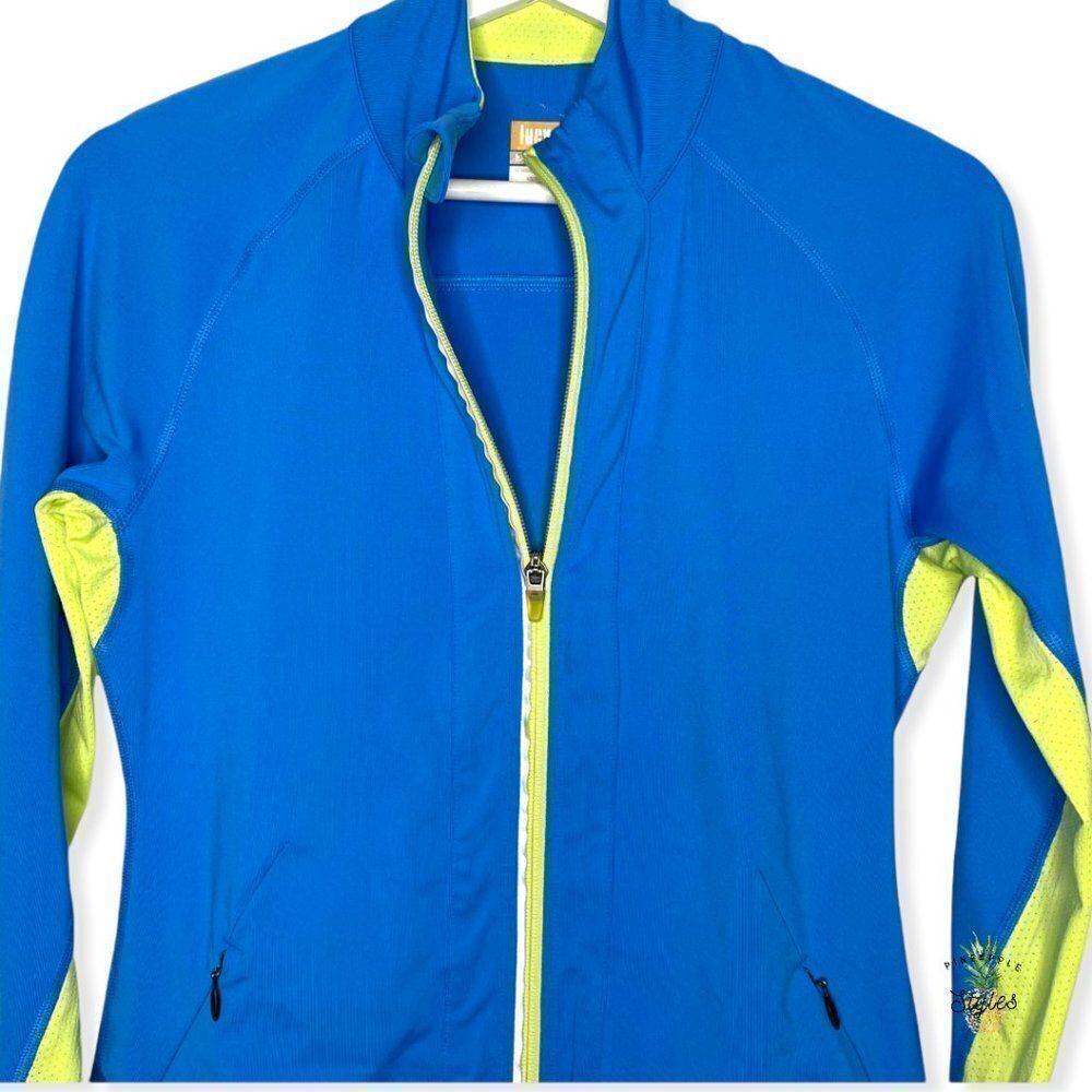 LUCY Blue Yellow Athletic Jacket  - Picture 2 of 9